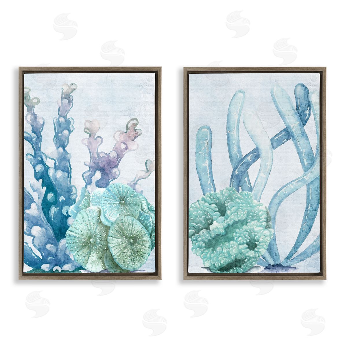 Kim Allen Coral Days Ocean Pastels Canvas Wall Art Print