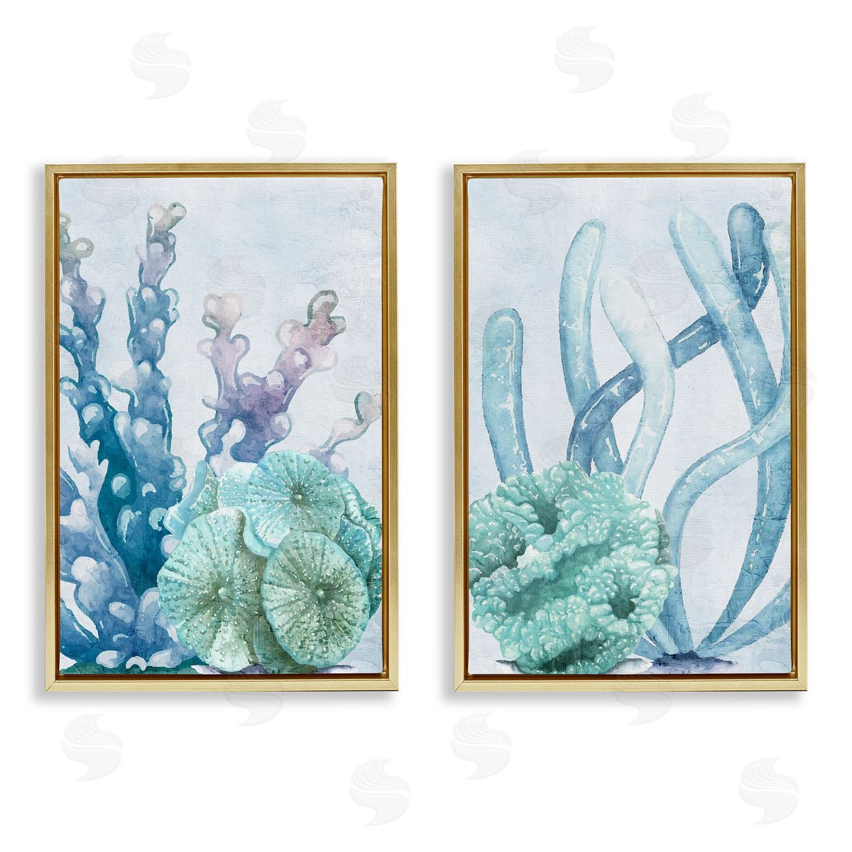 Kim Allen Coral Days Ocean Pastels Canvas Wall Art Print