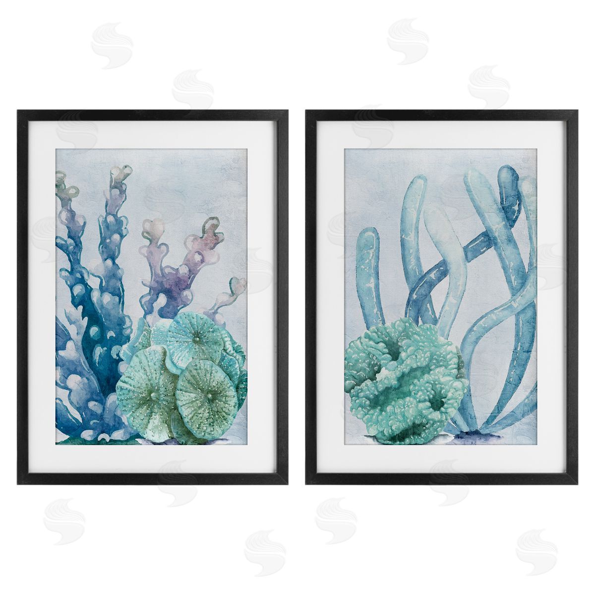 Kim Allen Coral Days Ocean Pastels Canvas Wall Art Print
