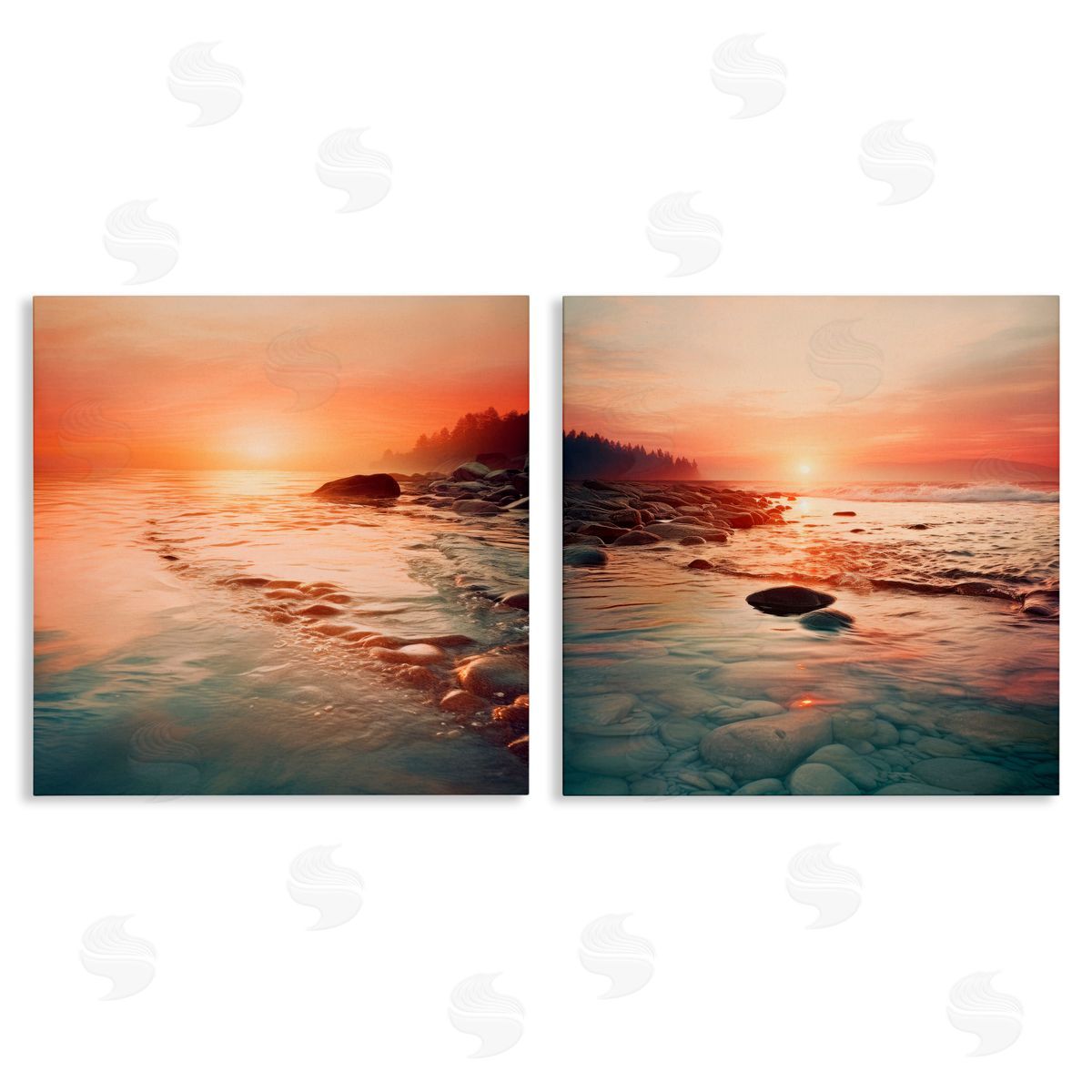 Lazar Studio Warm Sunset Melodies Canvas Wall Art Print