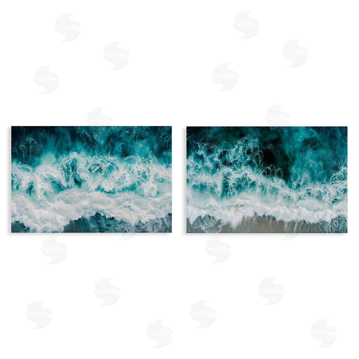 Lazar Studio Hazy Water Waves Canvas Wall Art Print