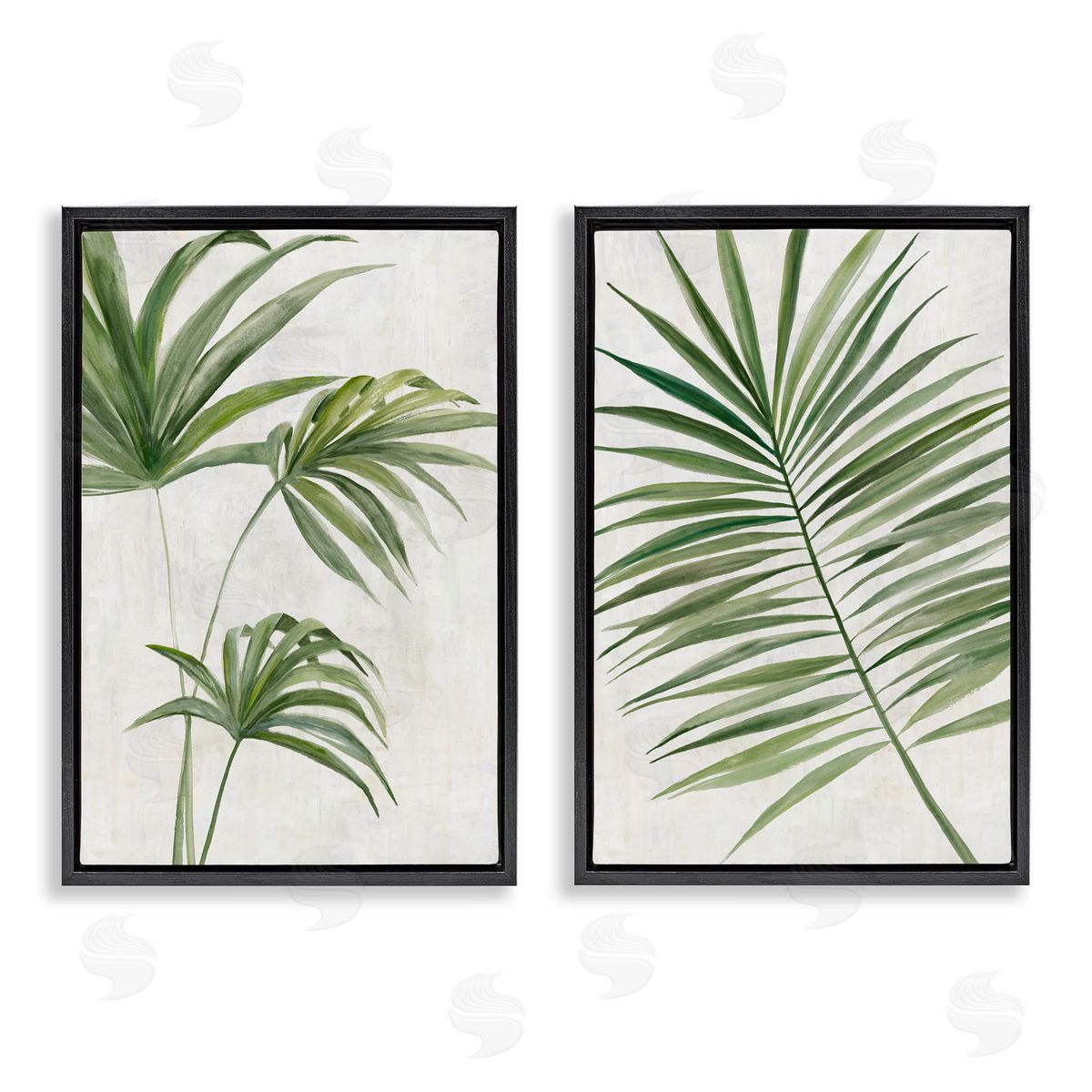 Hannah Dawson Breezy Tropical Palms Canvas Wall Art Print