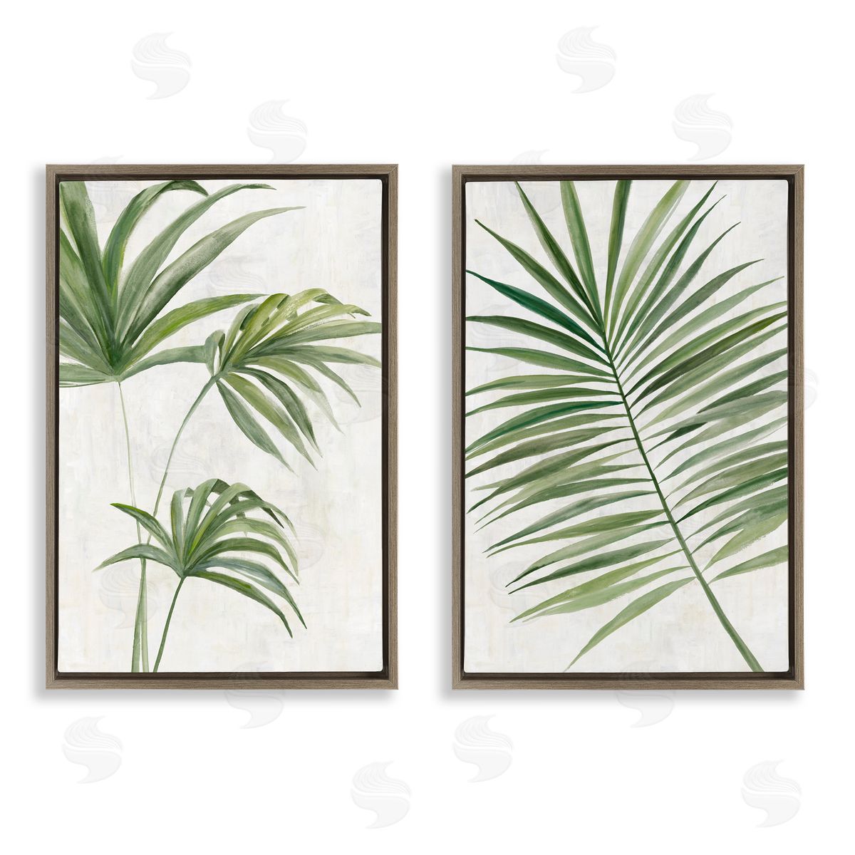 Hannah Dawson Breezy Tropical Palms Canvas Wall Art Print