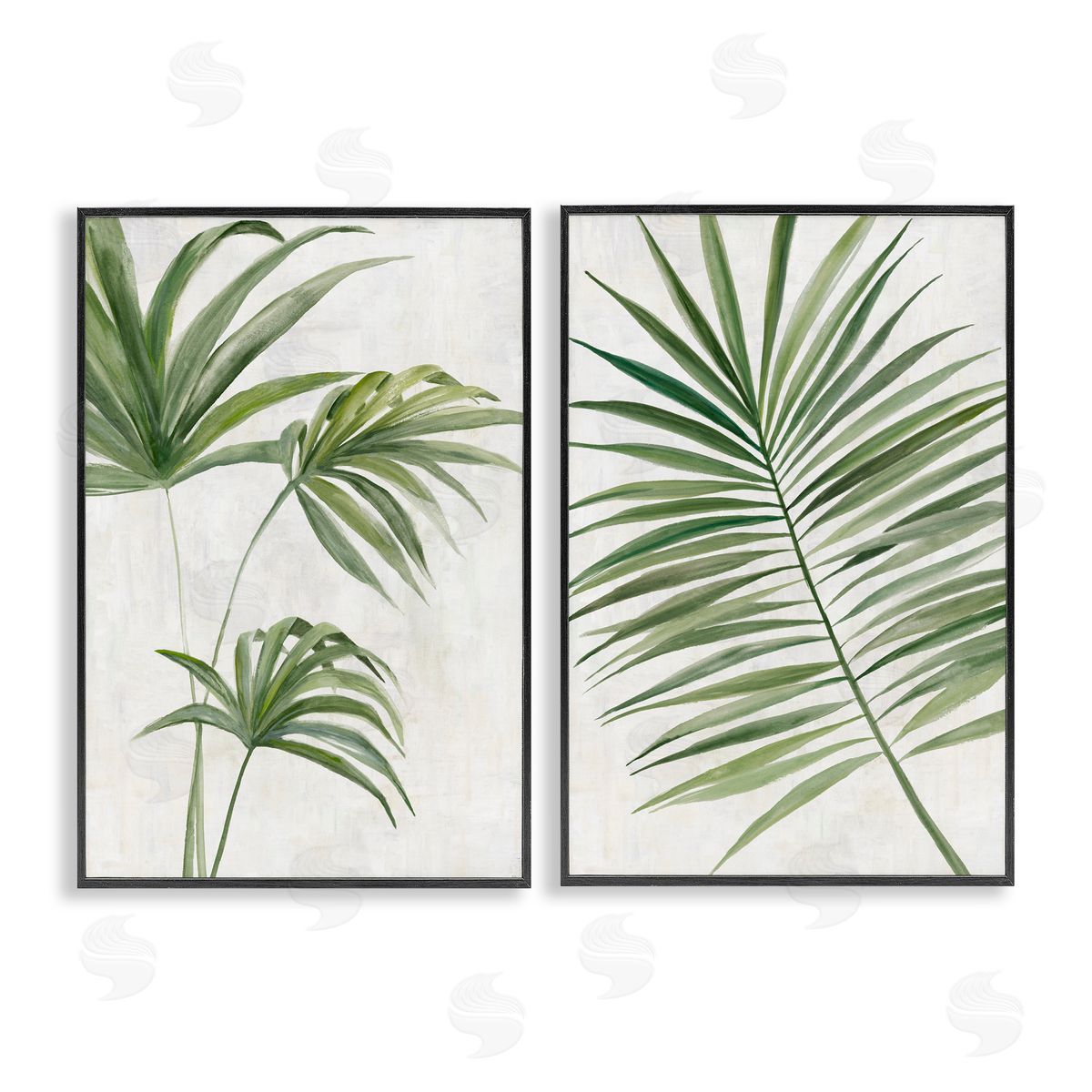 Hannah Dawson Breezy Tropical Palms Canvas Wall Art Print