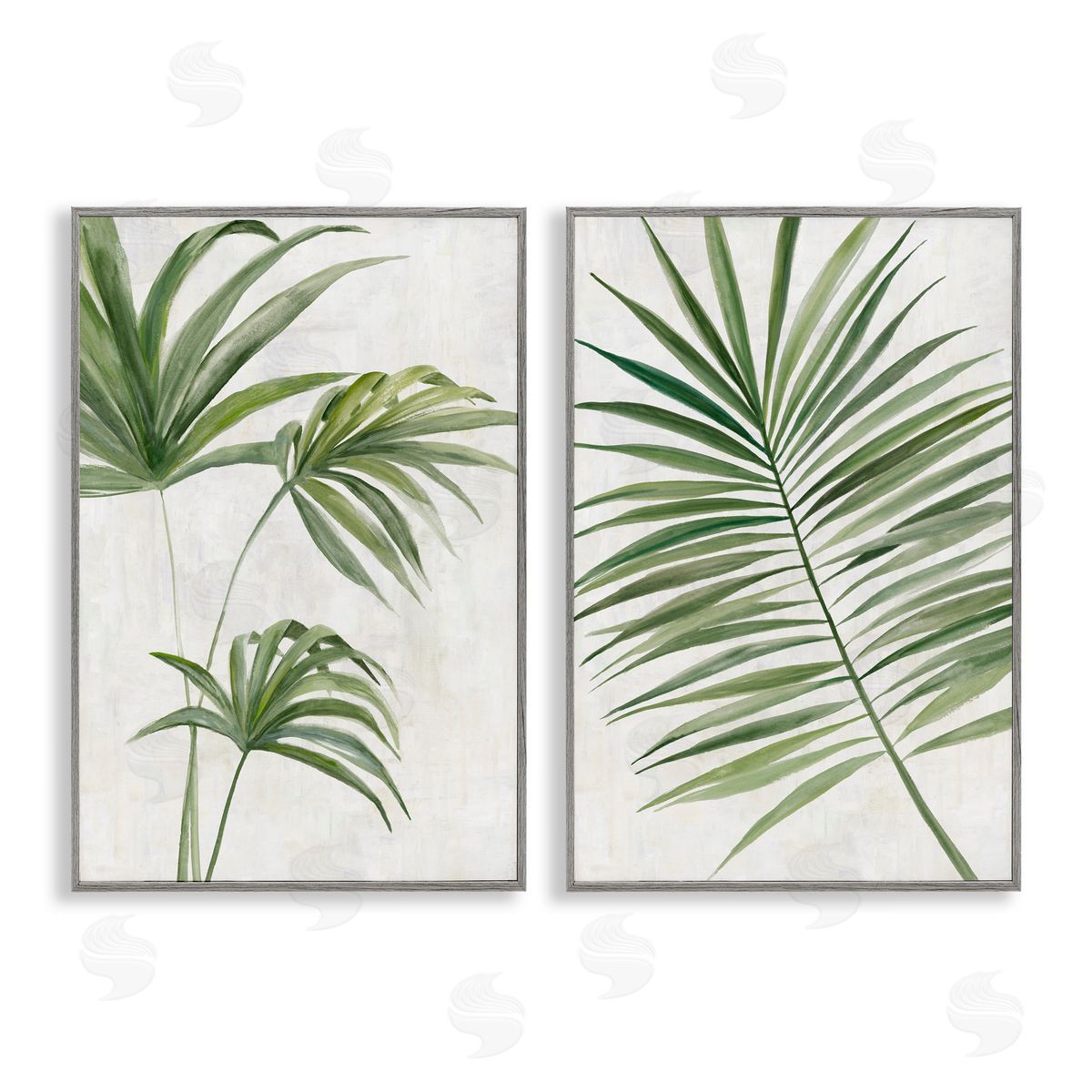 Hannah Dawson Breezy Tropical Palms Canvas Wall Art Print