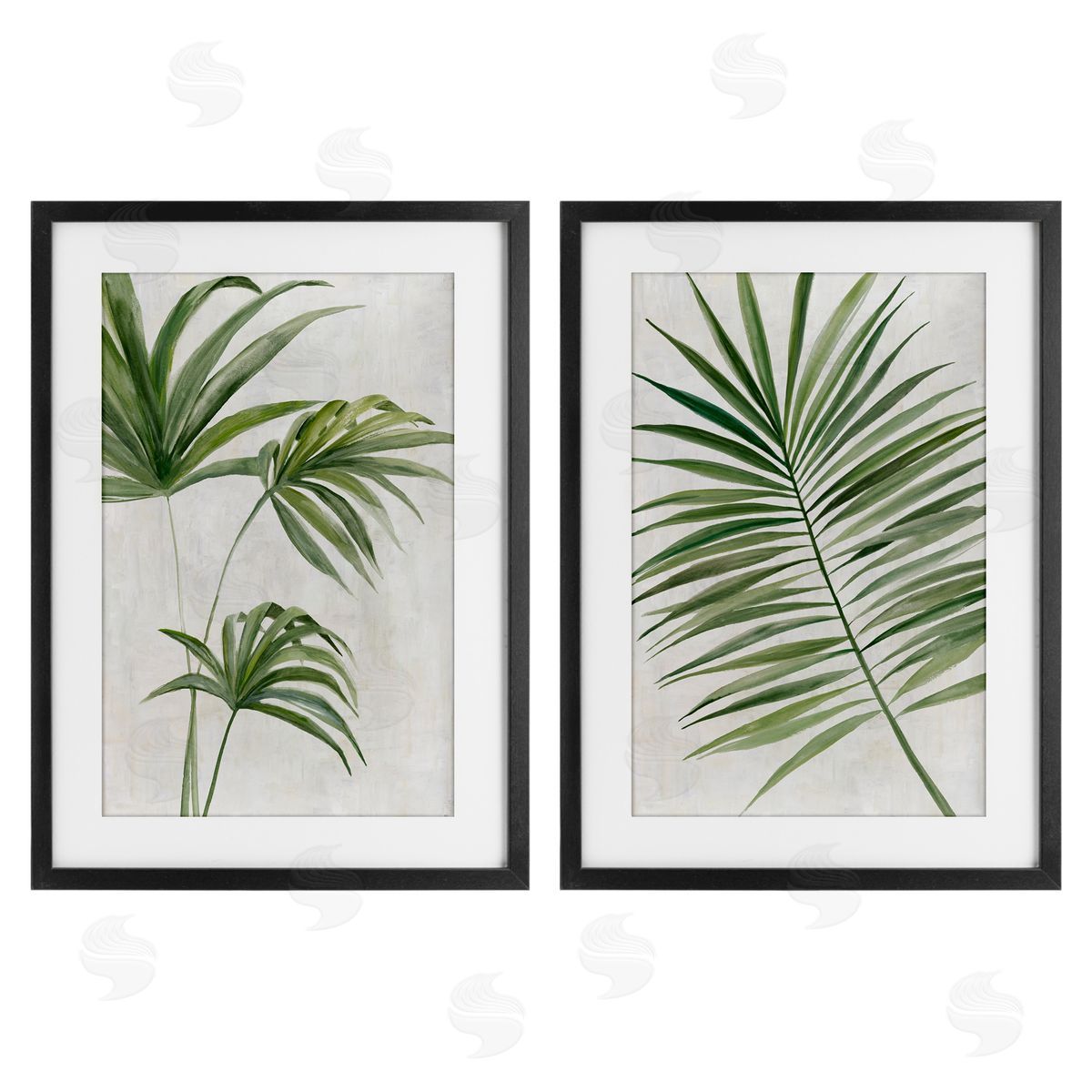 Hannah Dawson Breezy Tropical Palms Canvas Wall Art Print