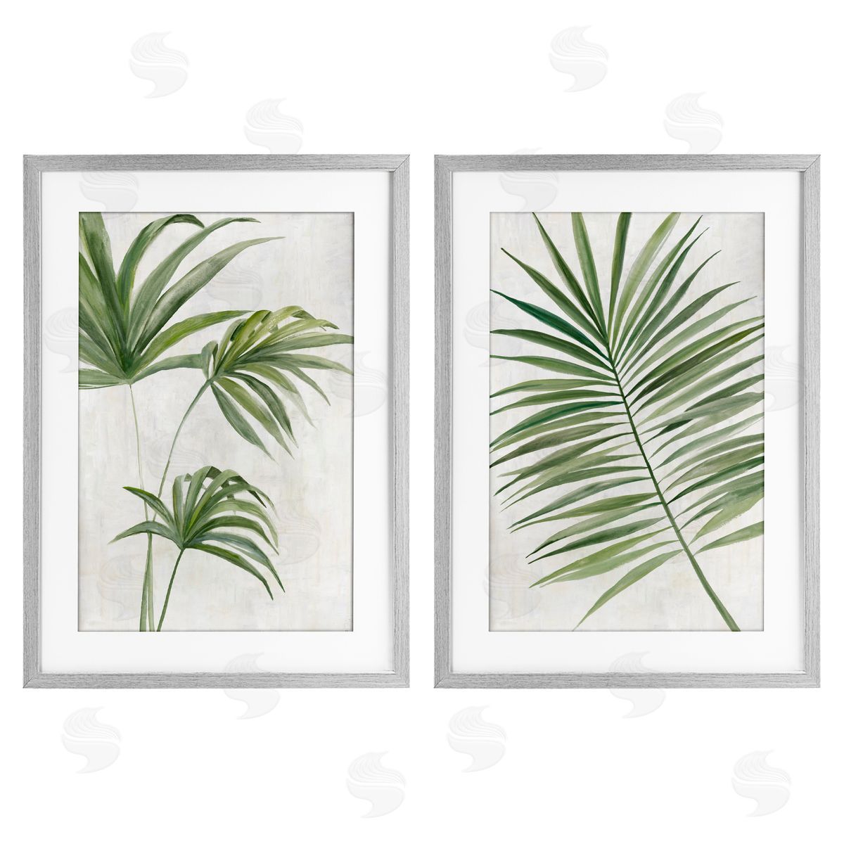 Hannah Dawson Breezy Tropical Palms Canvas Wall Art Print