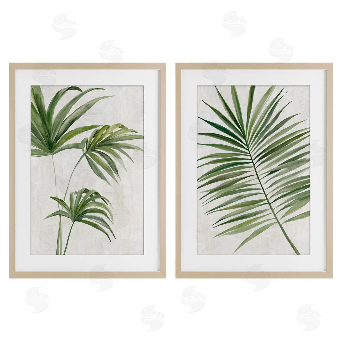 Hannah Dawson Breezy Tropical Palms Canvas Wall Art Print