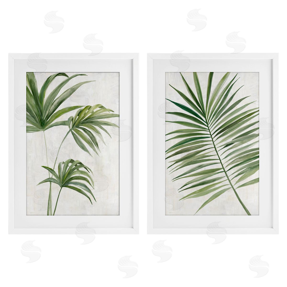 Hannah Dawson Breezy Tropical Palms Canvas Wall Art Print