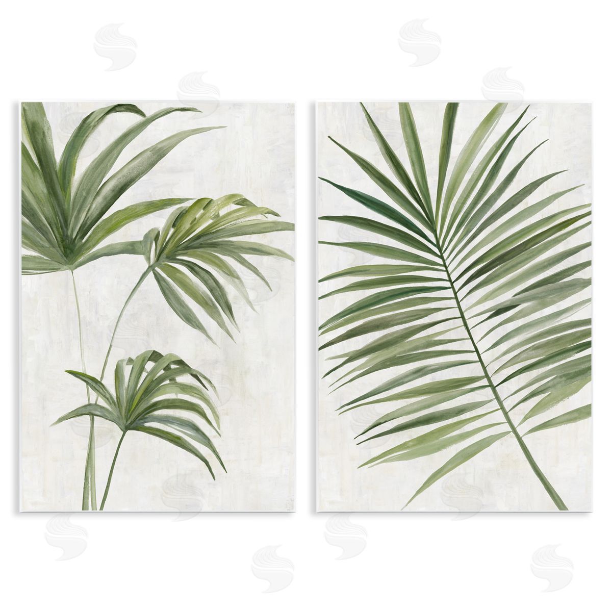 Hannah Dawson Breezy Tropical Palms Canvas Wall Art Print