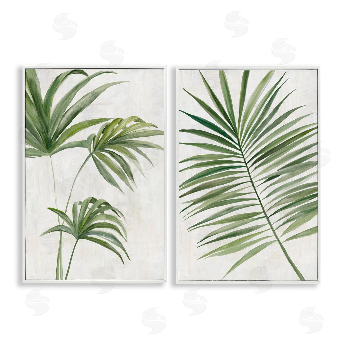 Hannah Dawson Breezy Tropical Palms Canvas Wall Art Print