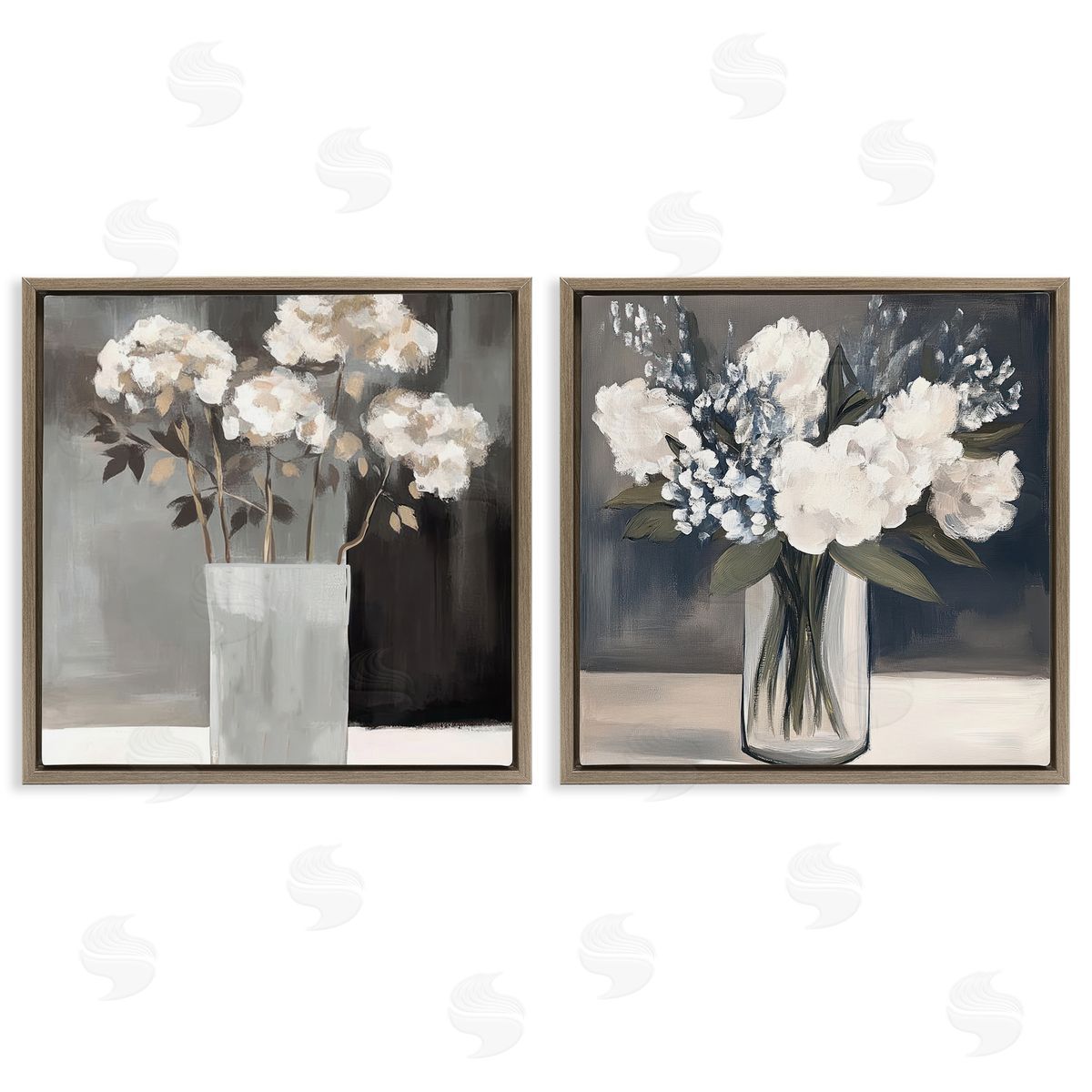 Mona Grace Vase Of Grace Flowers Canvas Wall Art Print