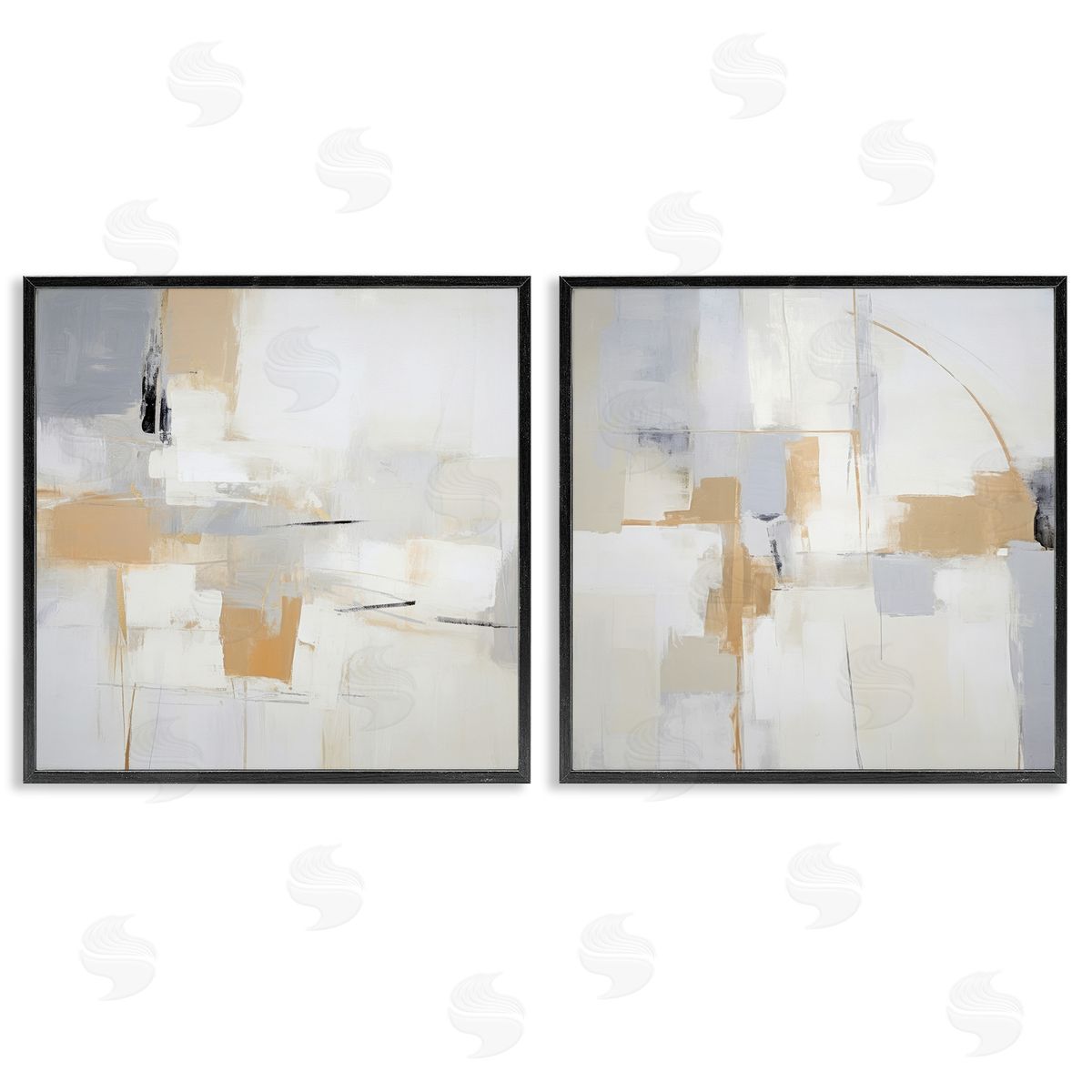 Irena Orlov Streaked Yellow Visionaries Canvas Wall Art Print