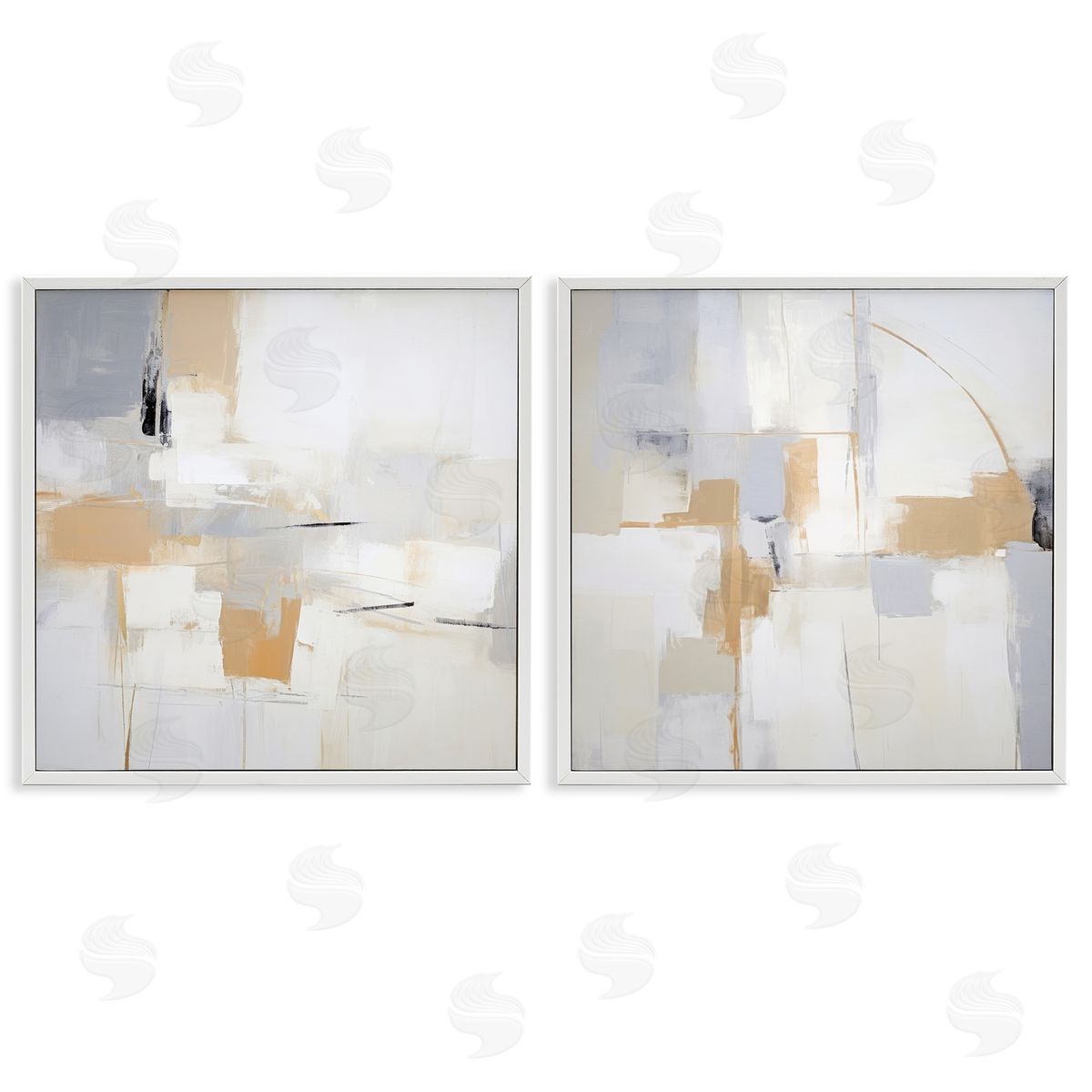Irena Orlov Streaked Yellow Visionaries Canvas Wall Art Print