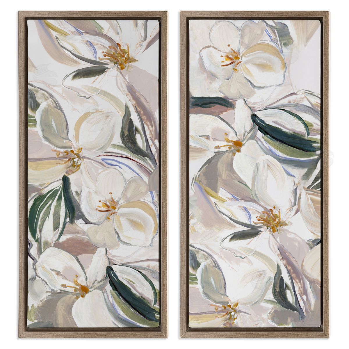 Hannah Dawson Subtle Spring Blooms Assortment Canvas Wall Art Print