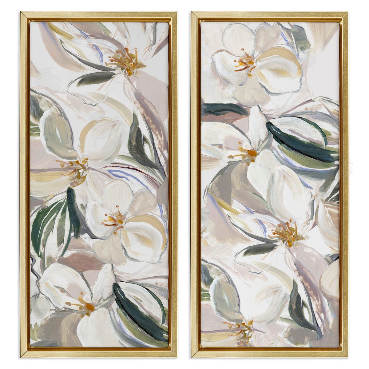 Hannah Dawson Subtle Spring Blooms Assortment Canvas Wall Art Print