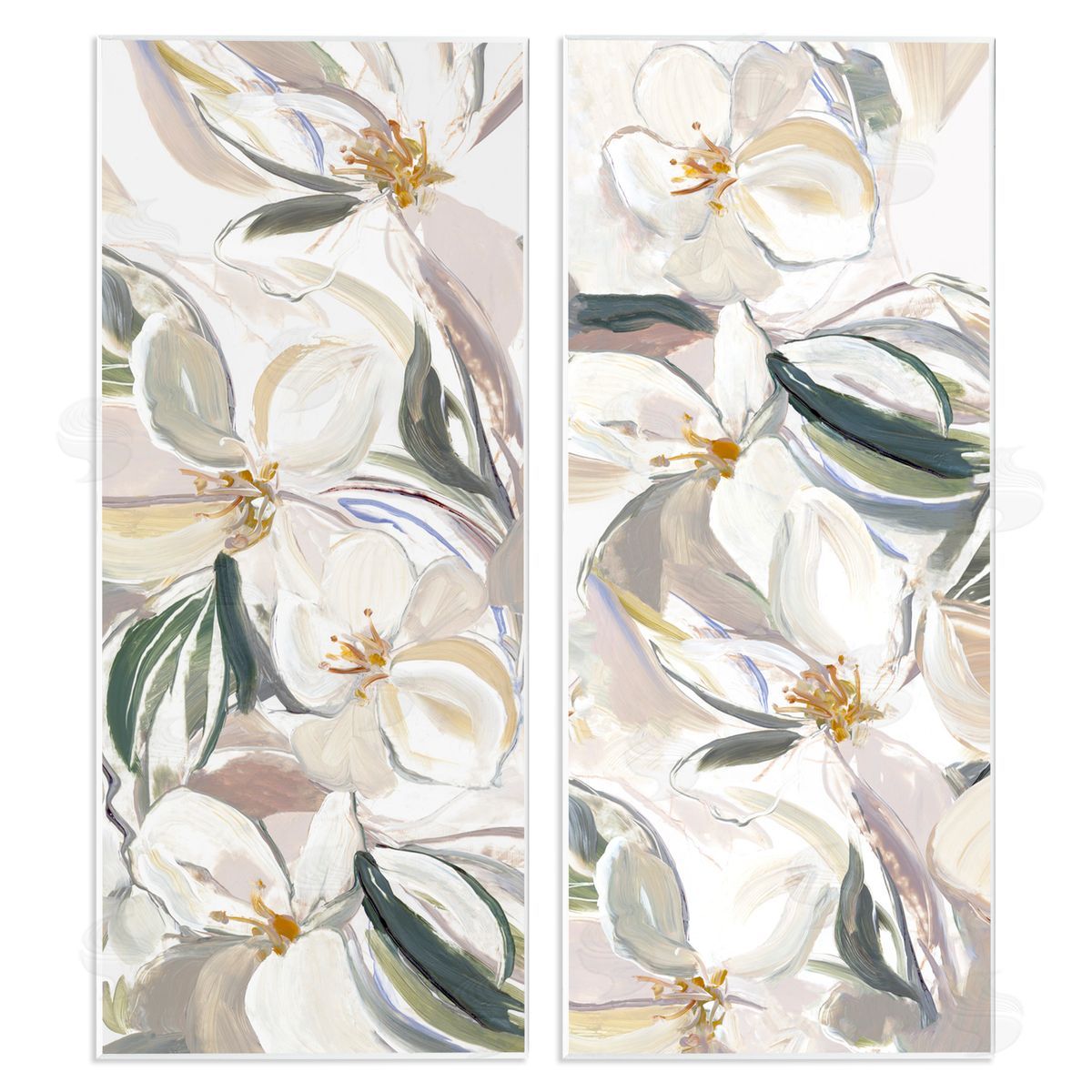 Hannah Dawson Subtle Spring Blooms Assortment Canvas Wall Art Print