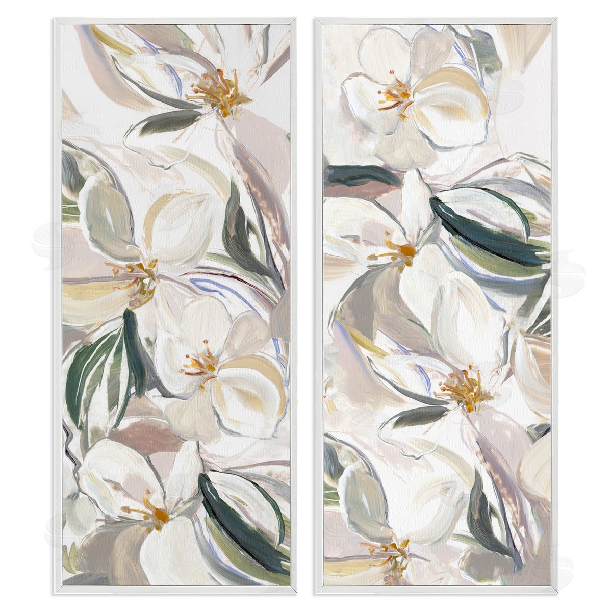 Hannah Dawson Subtle Spring Blooms Assortment Canvas Wall Art Print
