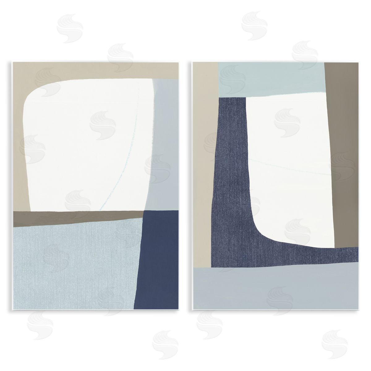 Hannah Dawson Minimal Natural Flow Canvas Wall Art Print