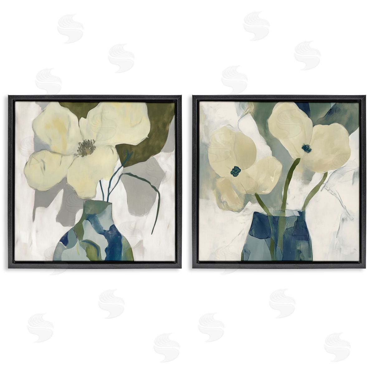 Elara Yasna Simple Petals Boho Canvas Wall Art Print