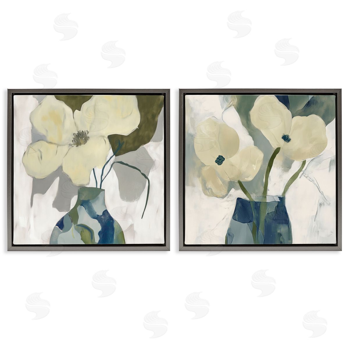 Elara Yasna Simple Petals Boho Canvas Wall Art Print