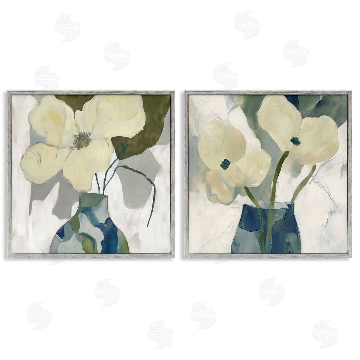 Elara Yasna Simple Petals Boho Canvas Wall Art Print