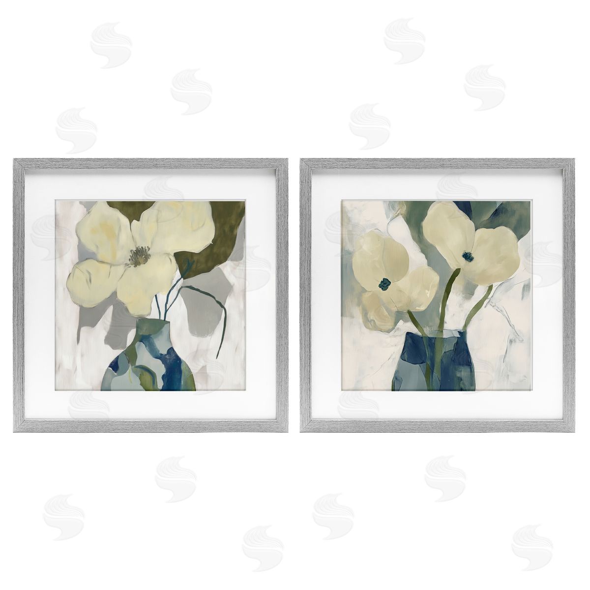 Elara Yasna Simple Petals Boho Canvas Wall Art Print