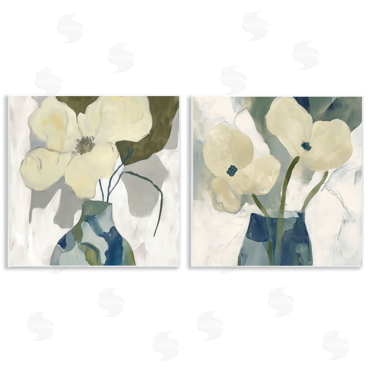 Elara Yasna Simple Petals Boho Canvas Wall Art Print