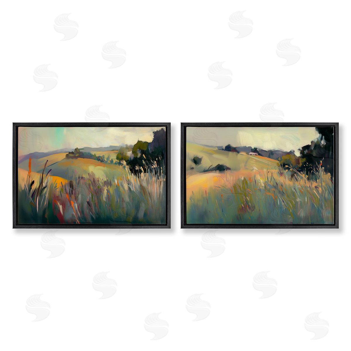 Elara Yasna Tranquil Plains Hillside Canvas Wall Art Print