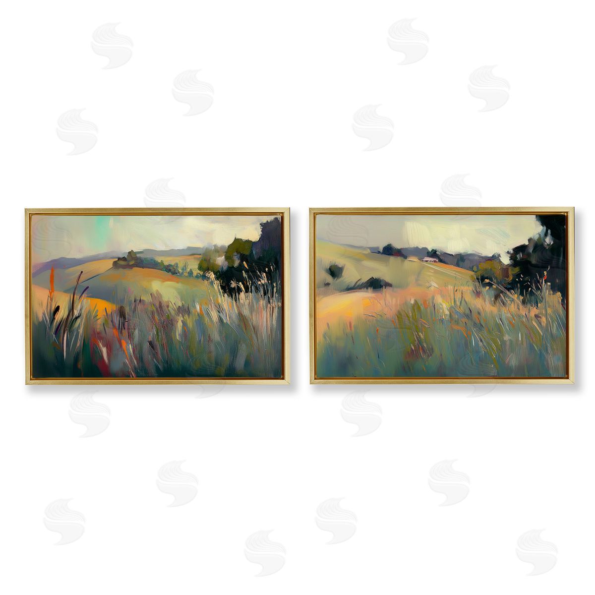 Elara Yasna Tranquil Plains Hillside Canvas Wall Art Print