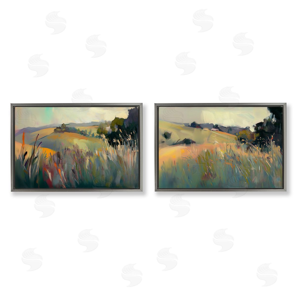 Elara Yasna Tranquil Plains Hillside Canvas Wall Art Print