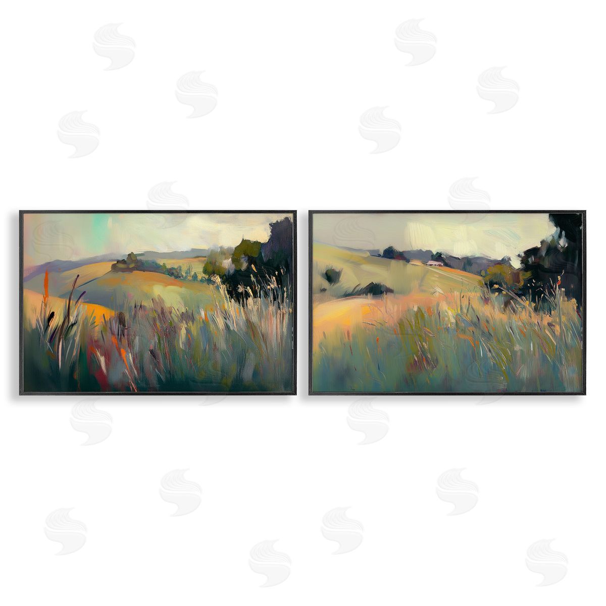 Elara Yasna Tranquil Plains Hillside Canvas Wall Art Print