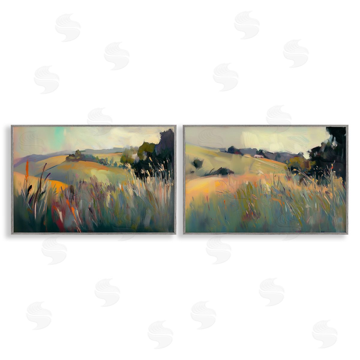 Elara Yasna Tranquil Plains Hillside Canvas Wall Art Print