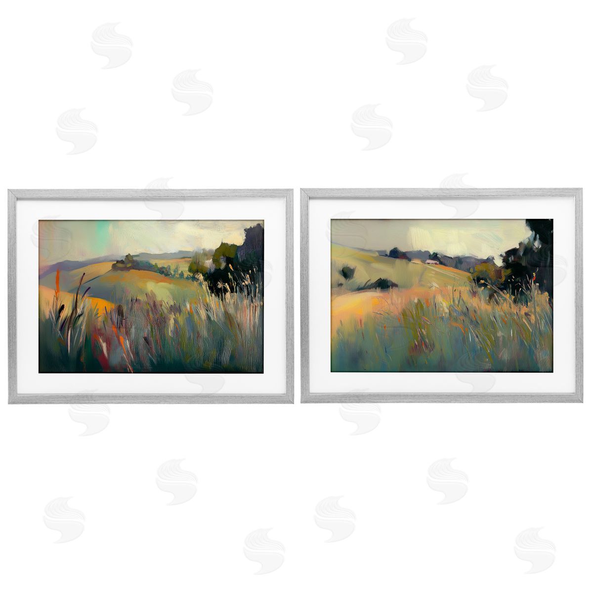 Elara Yasna Tranquil Plains Hillside Canvas Wall Art Print