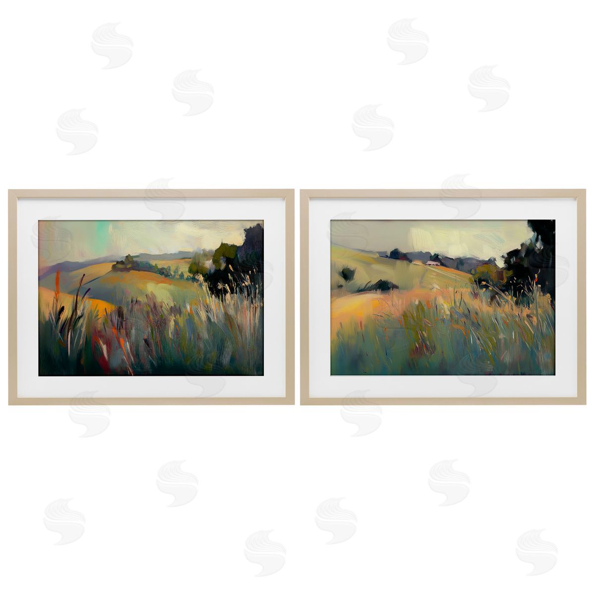 Elara Yasna Tranquil Plains Hillside Canvas Wall Art Print