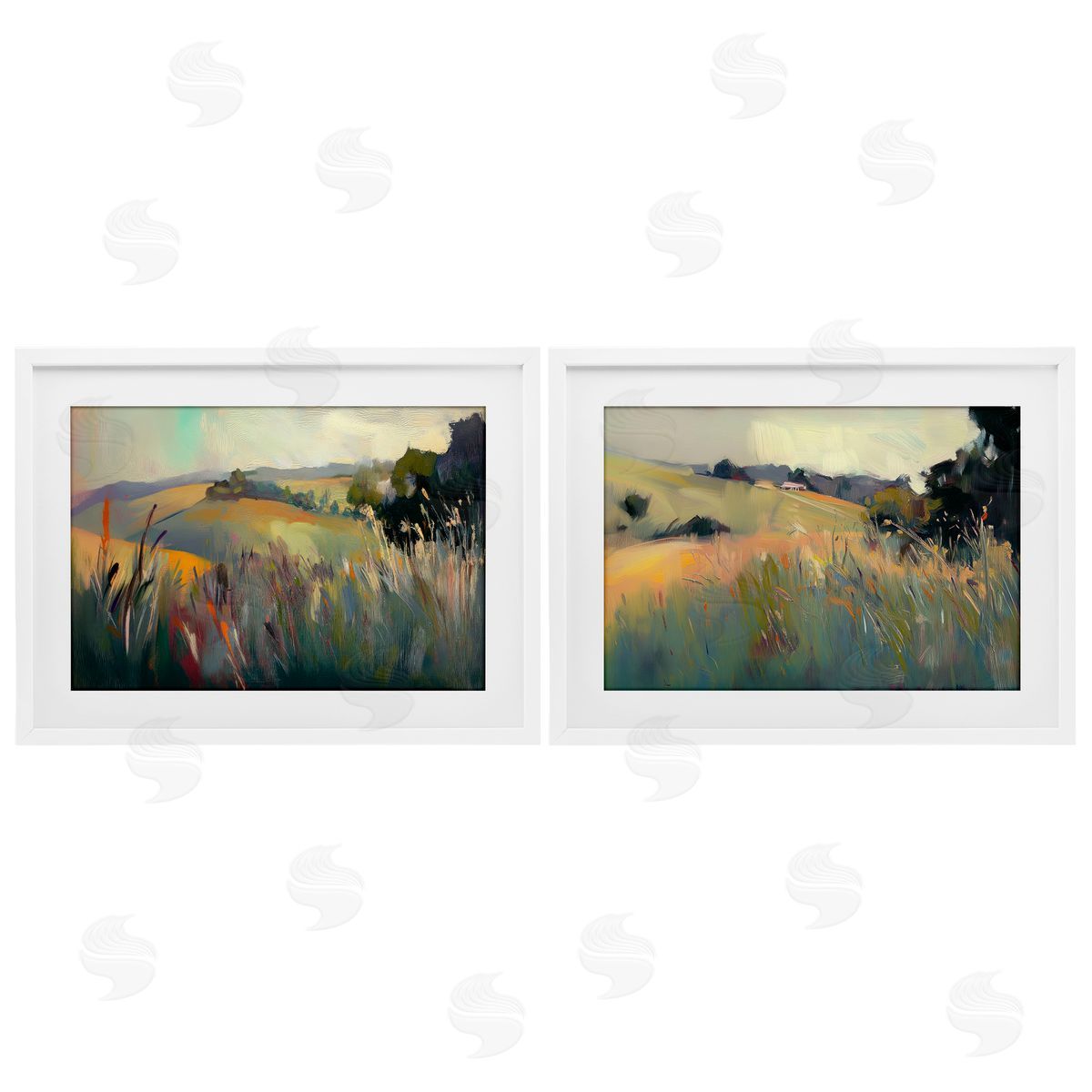 Elara Yasna Tranquil Plains Hillside Canvas Wall Art Print