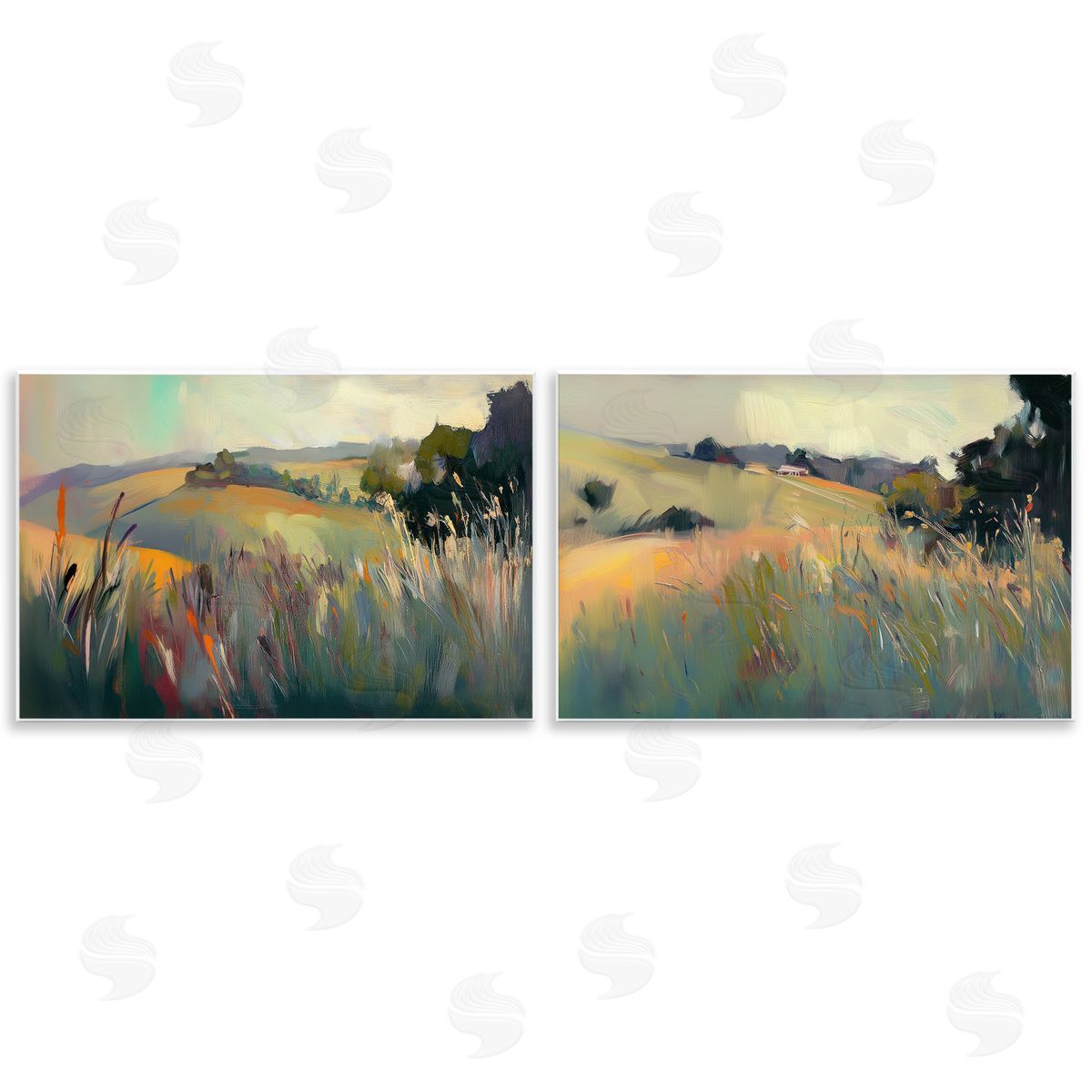 Elara Yasna Tranquil Plains Hillside Canvas Wall Art Print