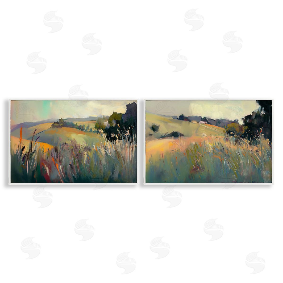Elara Yasna Tranquil Plains Hillside Canvas Wall Art Print