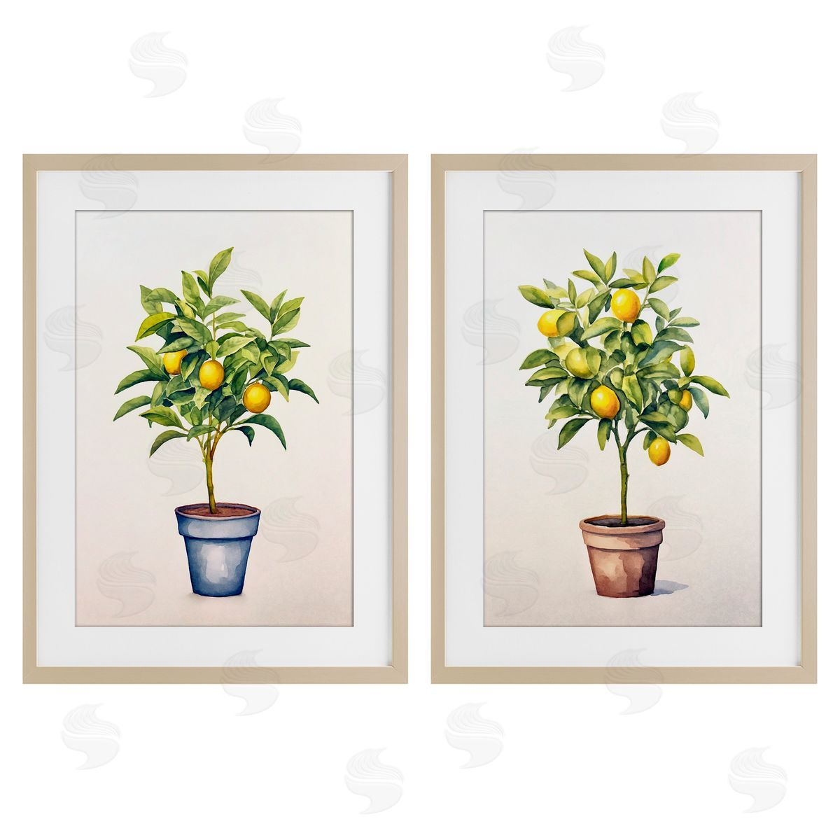 Andrea Haase Potted Citrus Serenade Canvas Wall Art Print