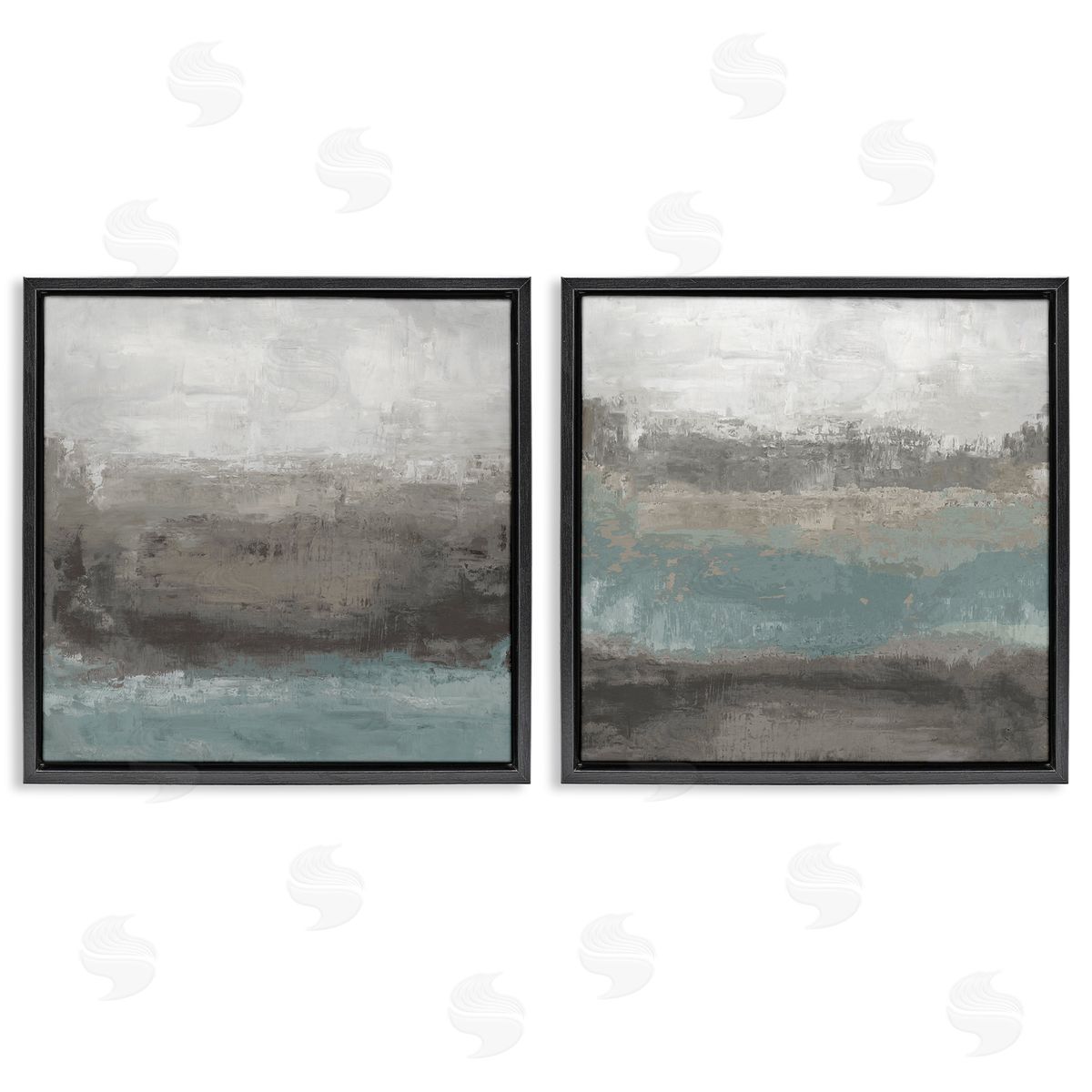 Hannah Dawson Dark Earth & Sea Canvas Wall Art Print