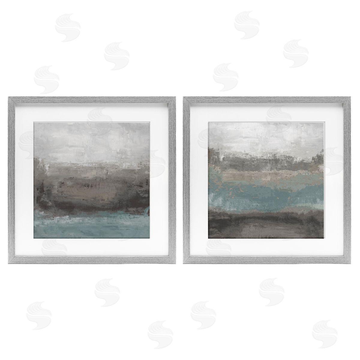 Hannah Dawson Dark Earth & Sea Canvas Wall Art Print