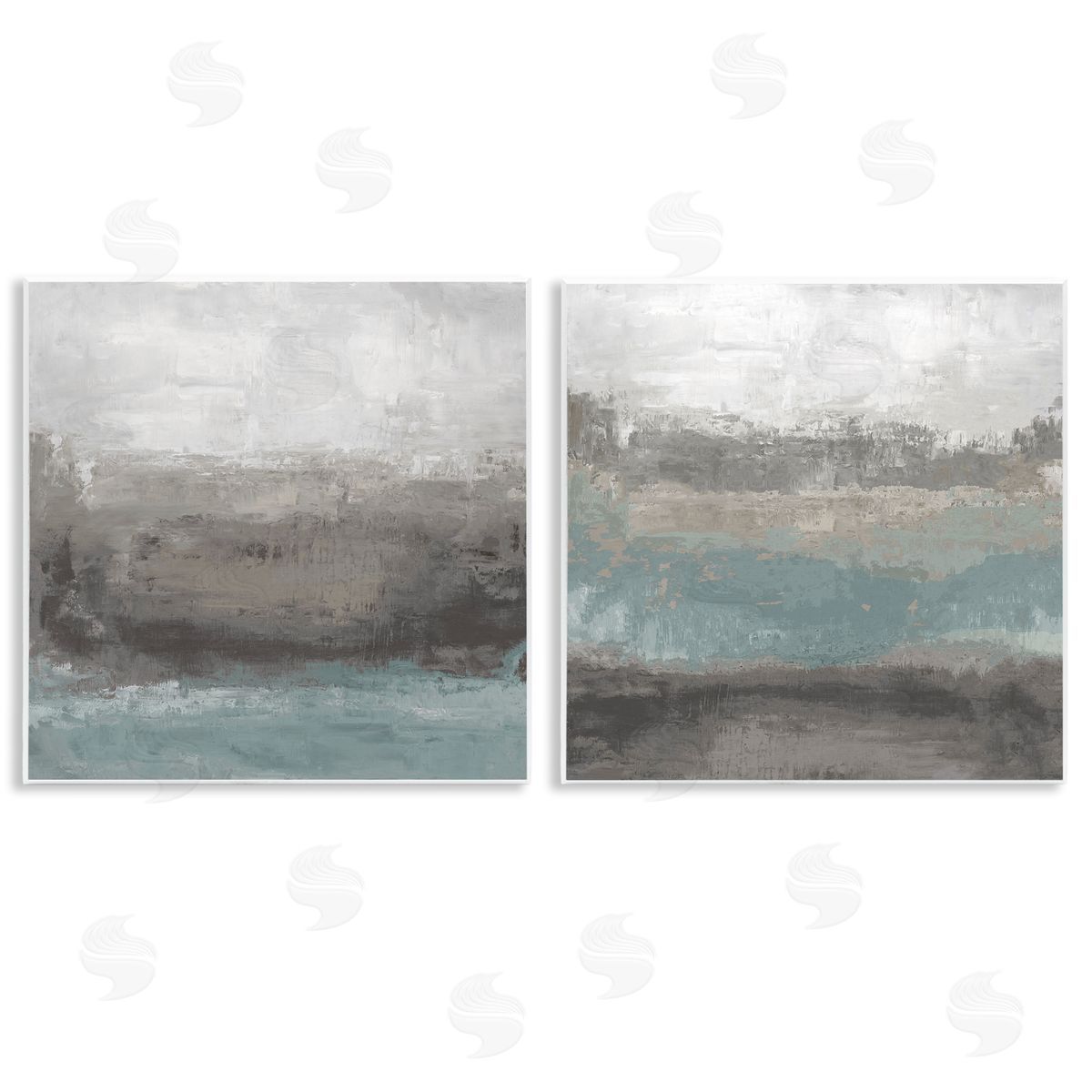 Hannah Dawson Dark Earth & Sea Canvas Wall Art Print