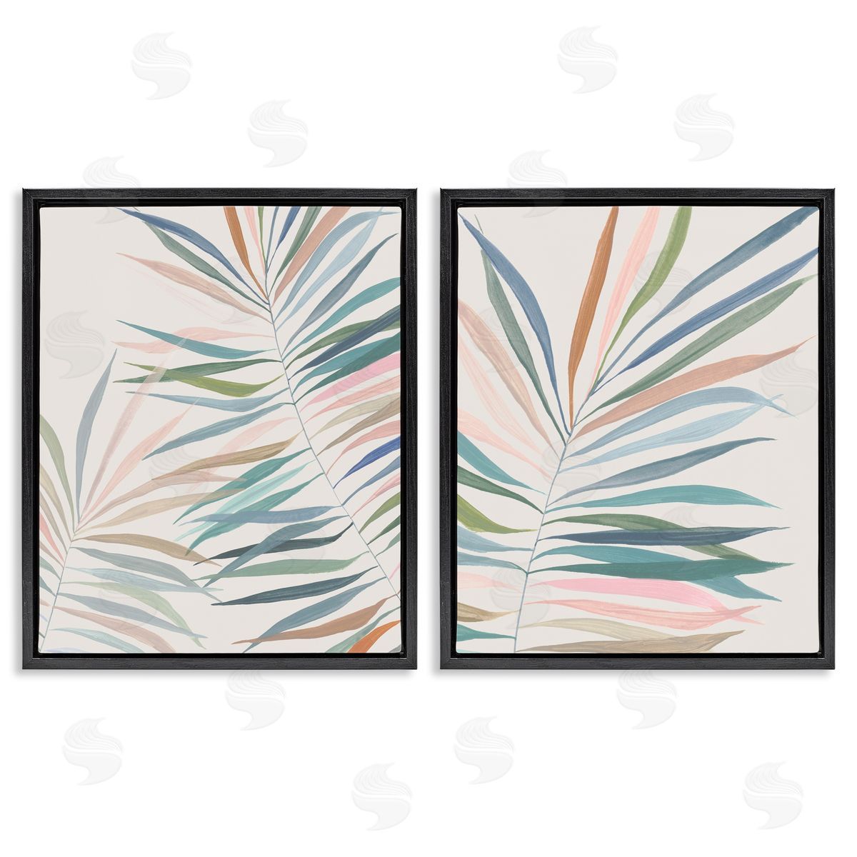 Hannah Dawson Tropical Harmony Leaves Canvas Wall Art Print