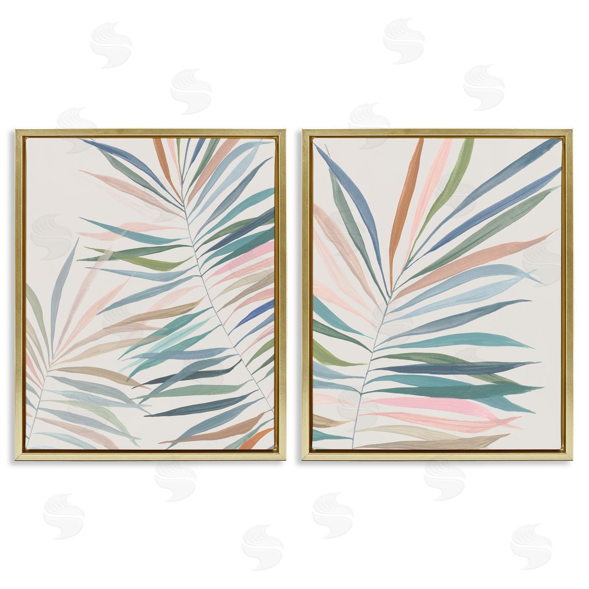 Hannah Dawson Tropical Harmony Leaves Canvas Wall Art Print