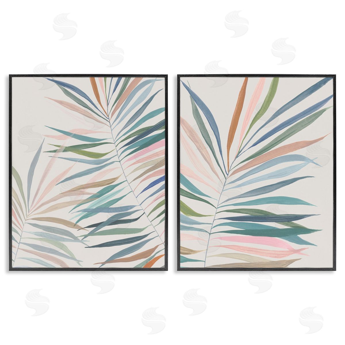 Hannah Dawson Tropical Harmony Leaves Canvas Wall Art Print