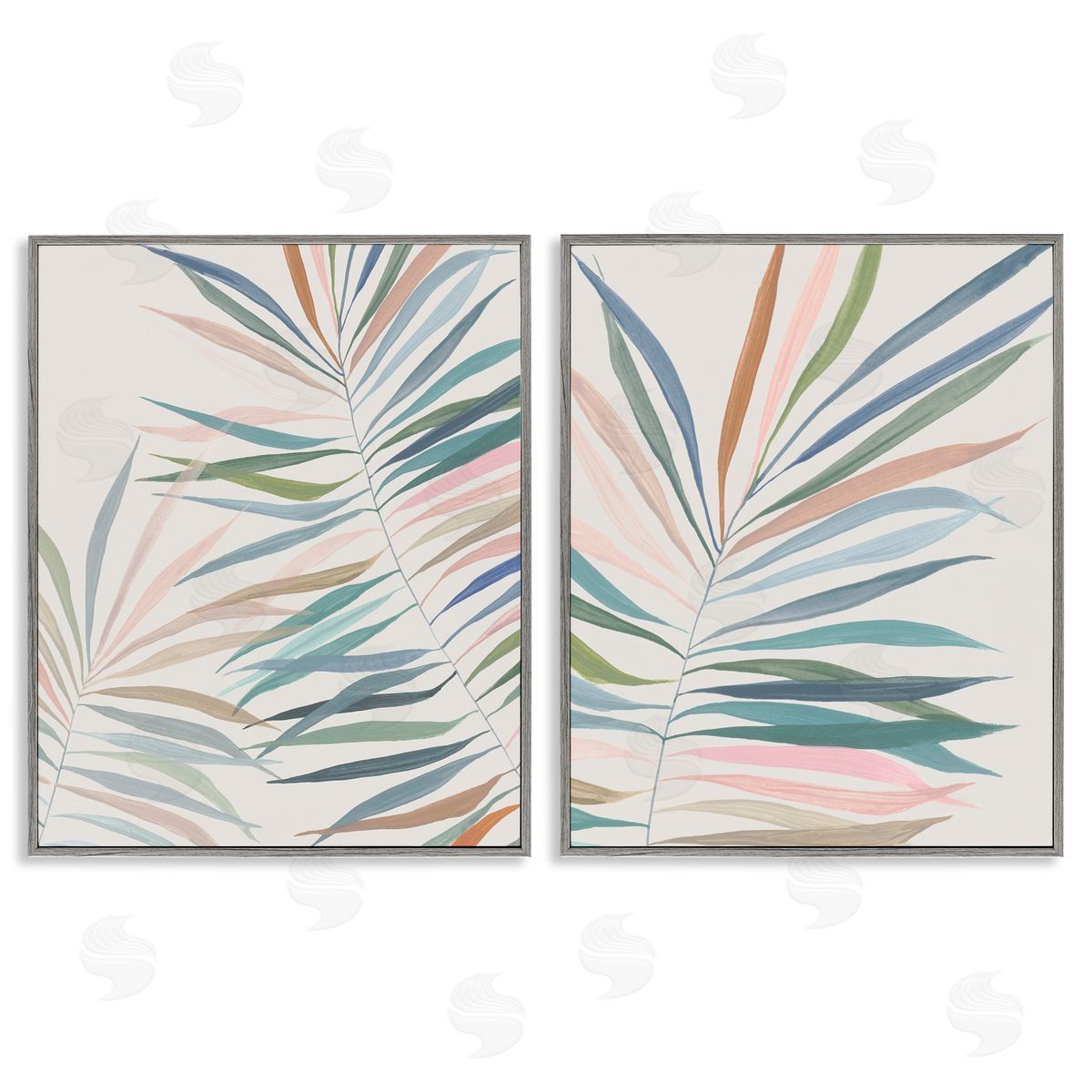 Hannah Dawson Tropical Harmony Leaves Canvas Wall Art Print