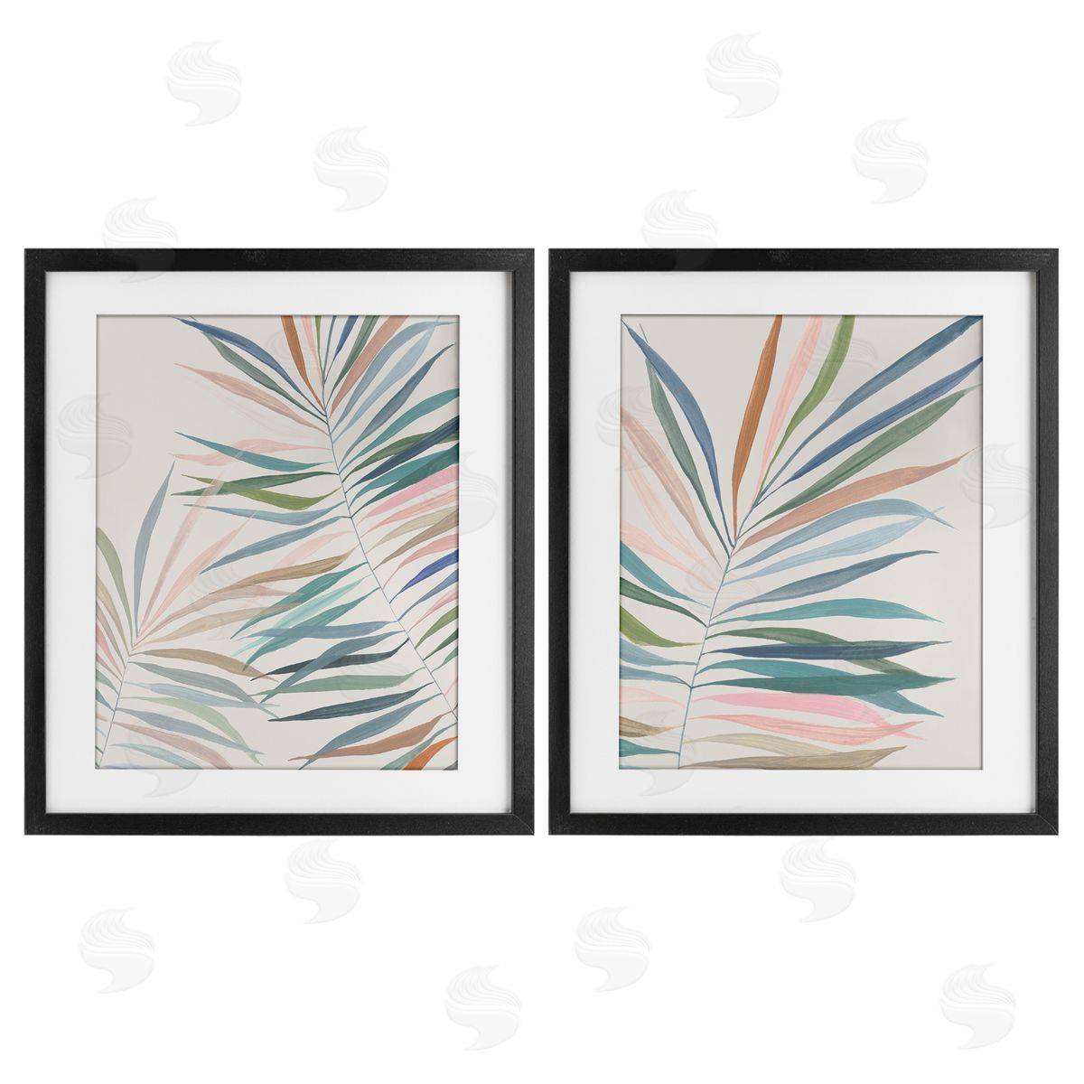 Hannah Dawson Tropical Harmony Leaves Canvas Wall Art Print
