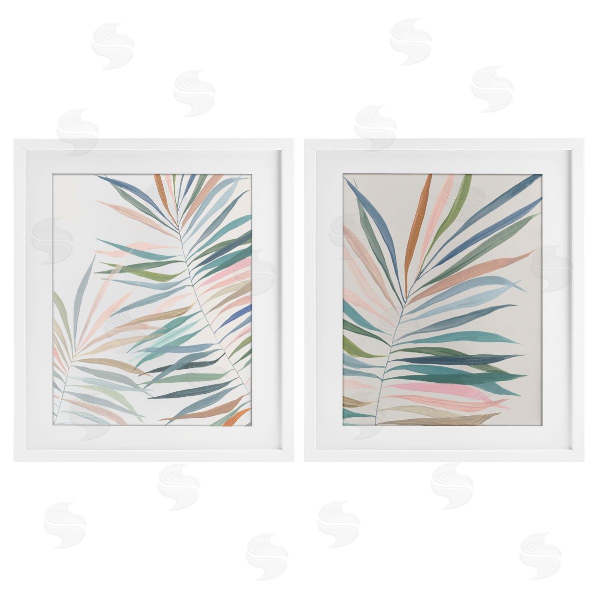 Hannah Dawson Tropical Harmony Leaves Canvas Wall Art Print