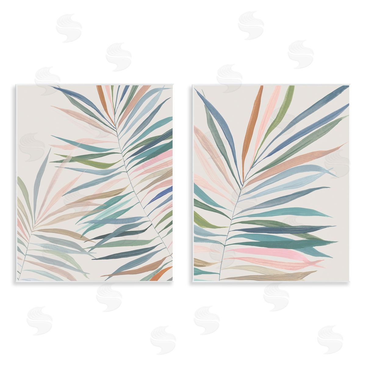 Hannah Dawson Tropical Harmony Leaves Canvas Wall Art Print