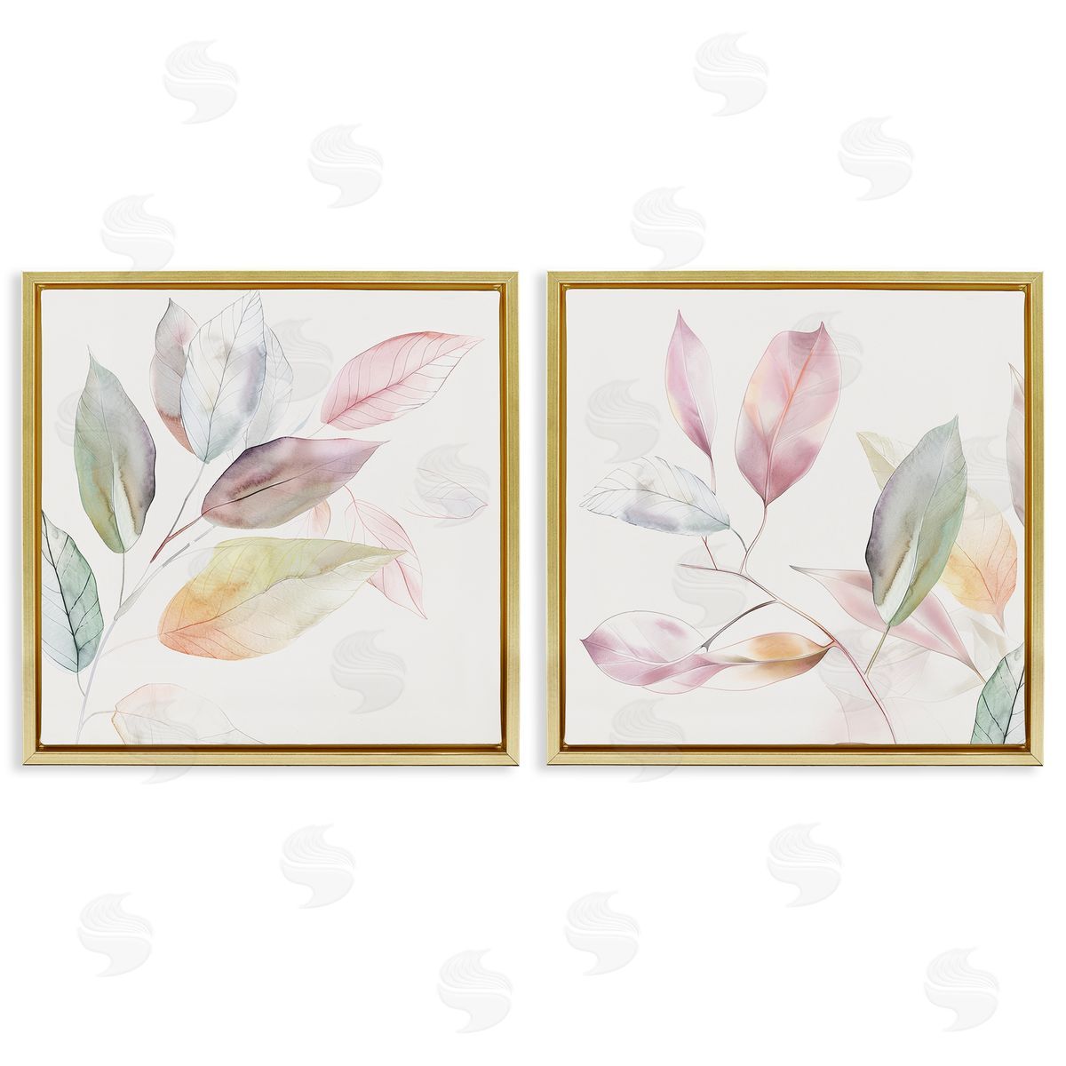 Raymond Powers Botanical Light Leaves Canvas Wall Art Print